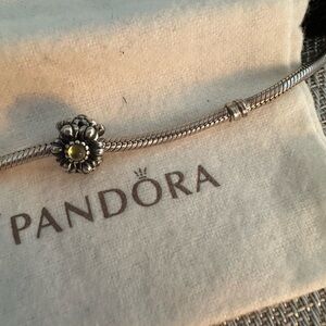 Pandora Peridot Flower Charm